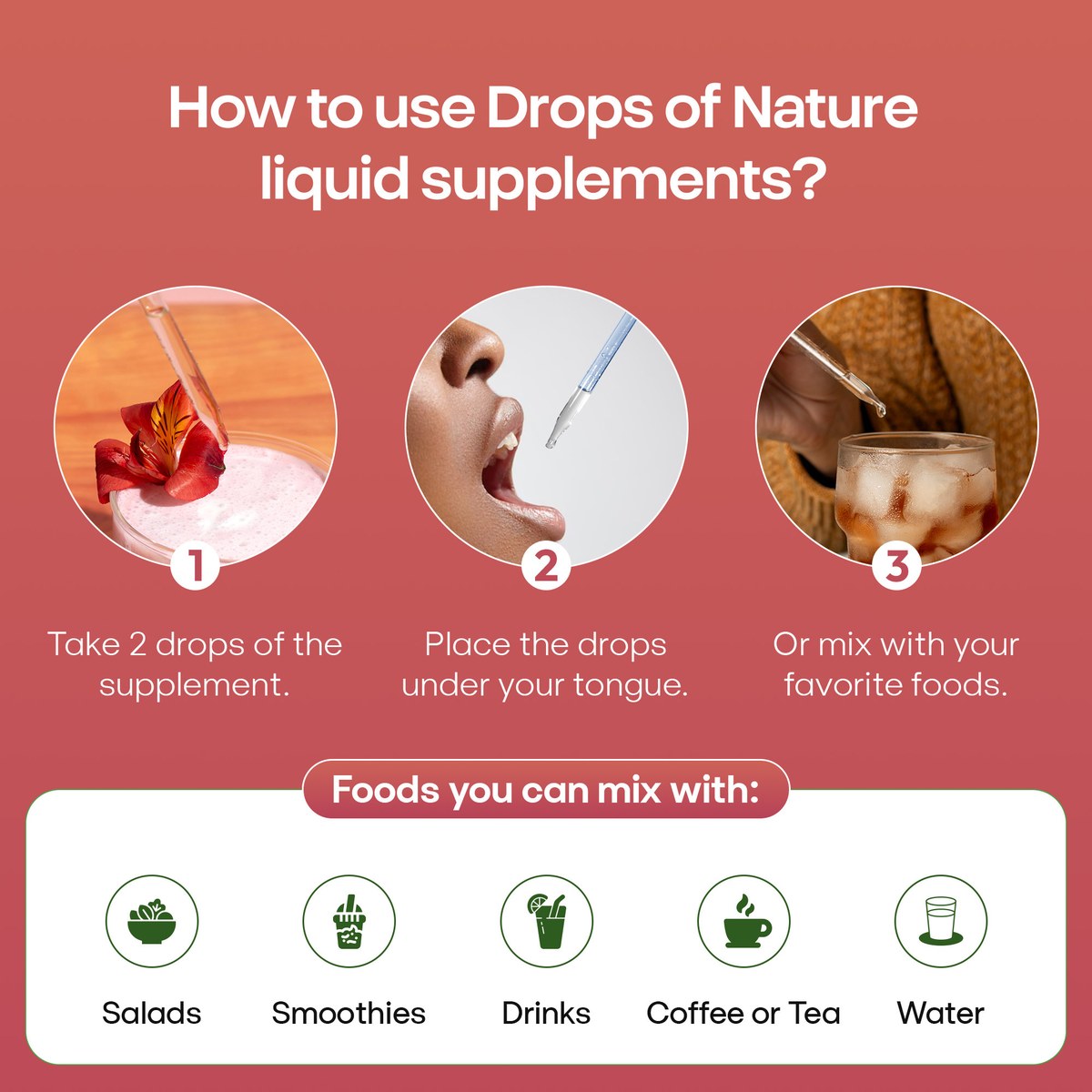 How to use Saffron Extract drops.