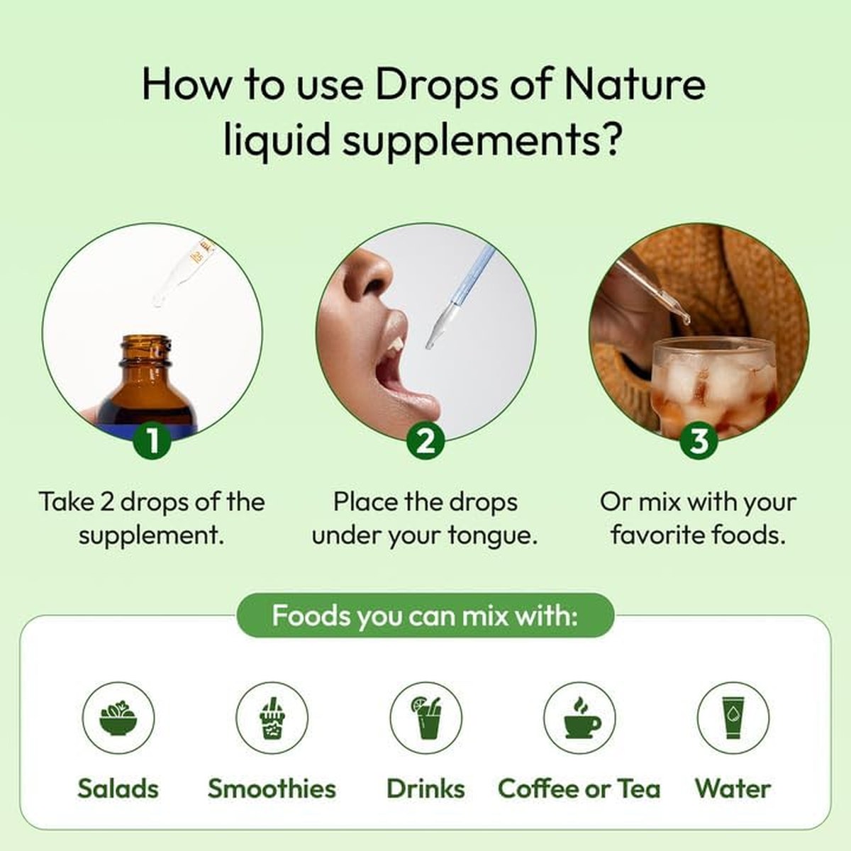 How to use Soursop + Sea Moss drops.