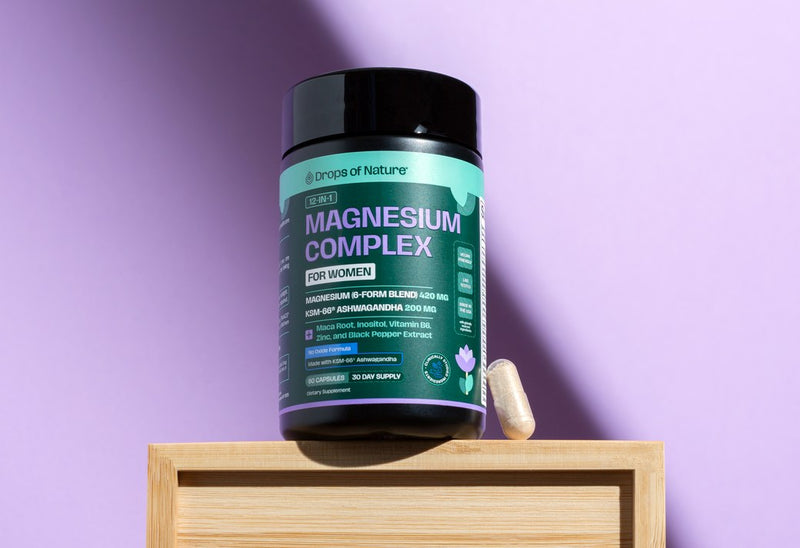 12-in-1 Magnesium Complex bottle with capsules