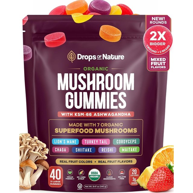 Big round mushroom gummies