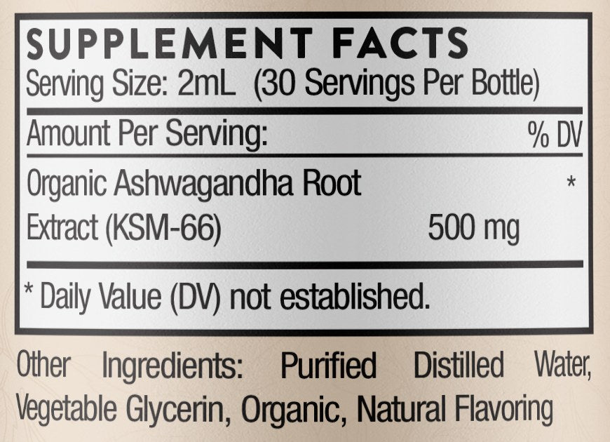 Supplement Facts label