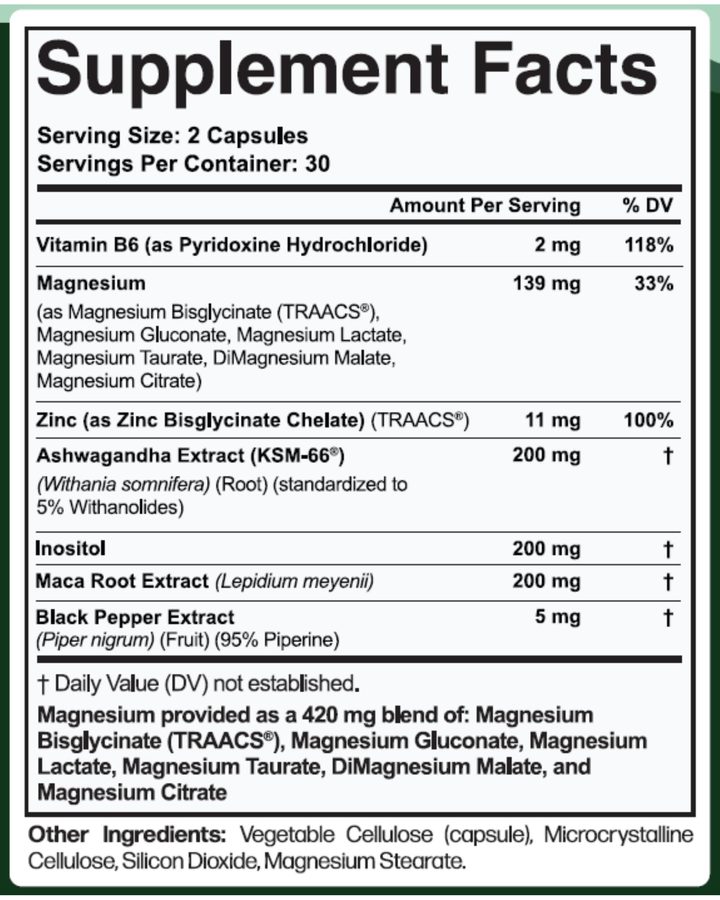 Supplement Facts label